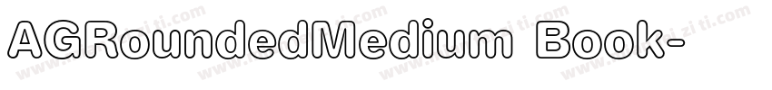 AGRoundedMedium Book字体转换